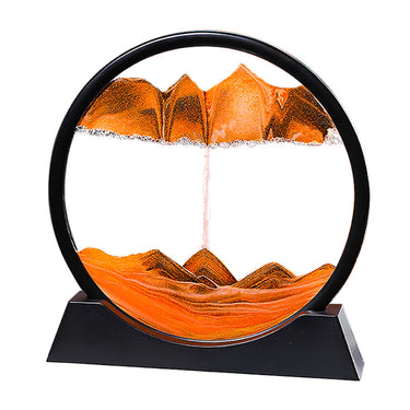 D Quicksand Hourglass Art – Rotating Sand Motion Decor for Desk